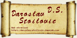 Daroslav Stoilović vizit kartica